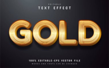 Altın metin efekti düzenlenebilir
