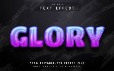 Glory 3d metin efekti düzenlenebilir