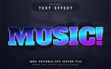 3d müzik metin efekti düzenlenebilir