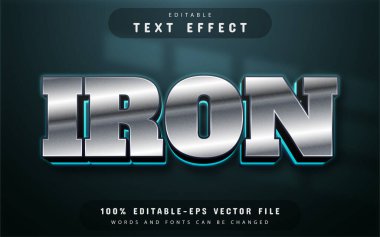 Demir 3d metin efekti düzenlenebilir