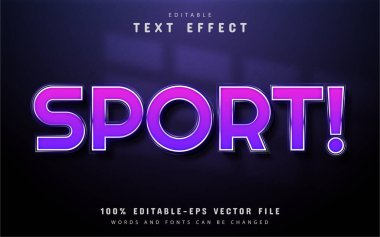 Eğimli spor metin efekti