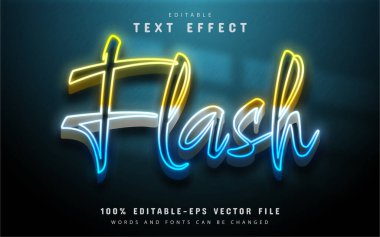 Flash gradyan metin efekti
