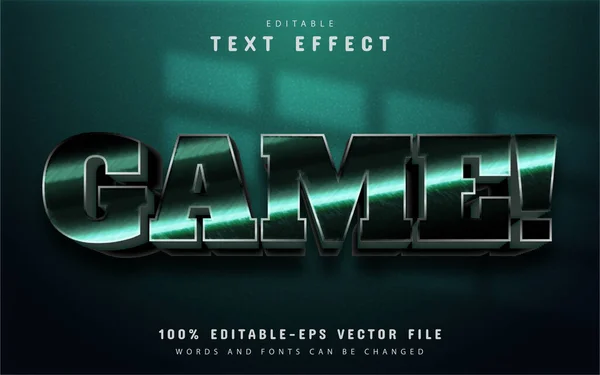 Spieltext Texteffekt Editierbar — Stockvektor