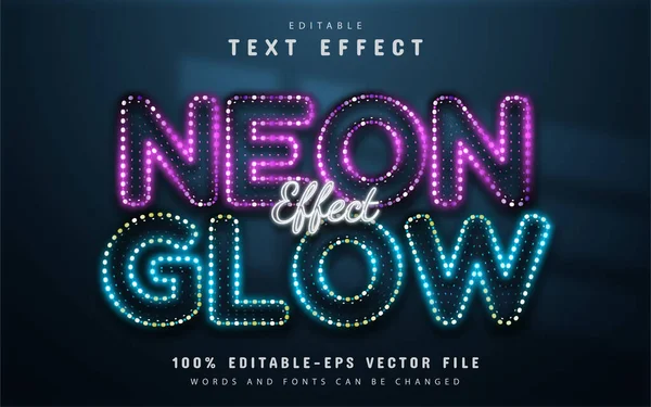 Neon parıltısı metin efekti düzenlenebilir