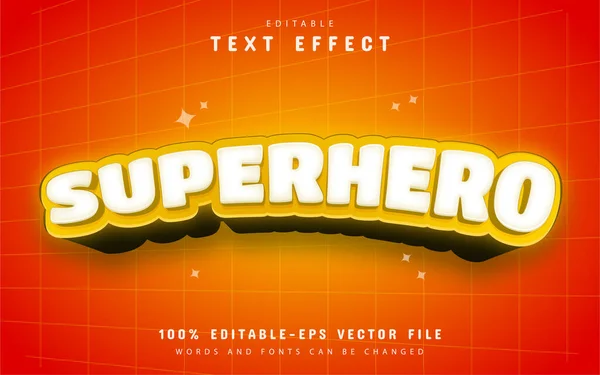 Effet Texte Superhero Modifiable — Image vectorielle