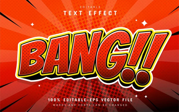 Bang Comic Style Text Effect Editable — Stock Vector