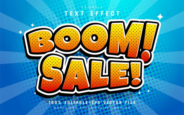 Efekt Textu Stylu Boom Sale — Stockový vektor