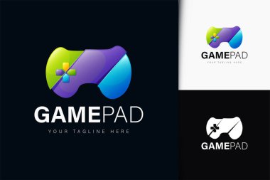 Gradyan ile Gamepad logo tasarımı