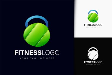 Eğilimli fitness logosu tasarımı