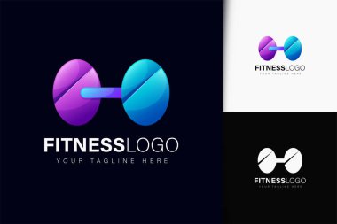 Eğilimli fitness logosu tasarımı