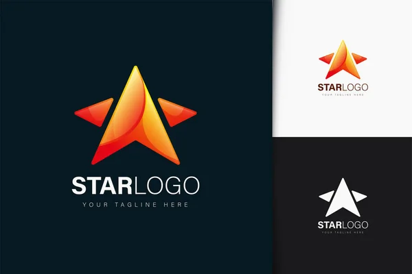 Yıldız logo tasarım vektörü