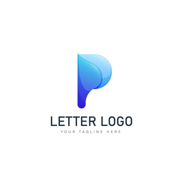 Carta Logotipo Design Ícone Ilustração — Vetor de Stock
