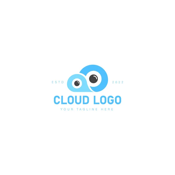 Cloud Avec Logo Appareil Photo Illustration Icône — Image vectorielle