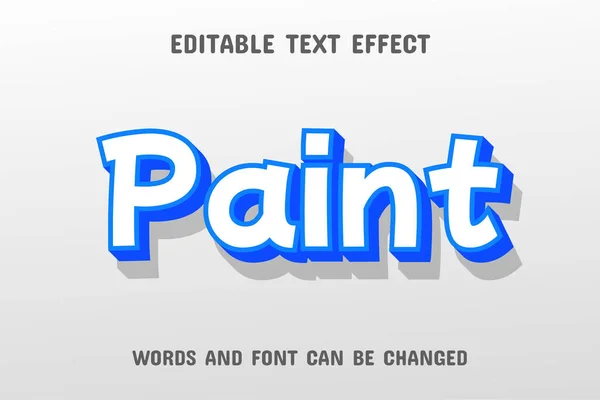 Paint Text Editable Text Effect — Stock Vector