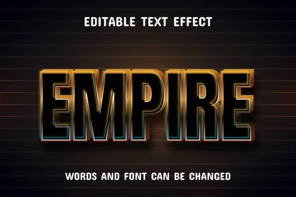 Empire Text Effect — Stock Vector