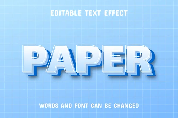 Текст Паперу Текстовий Ефект — стоковий вектор