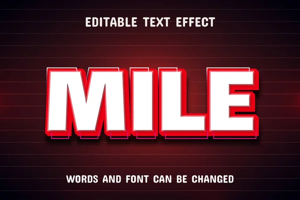 Ефект Тексту Милі — стоковий вектор
