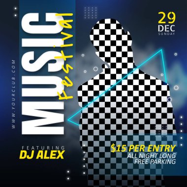 Sosyal medya tanıtımı için ev satışı afişi