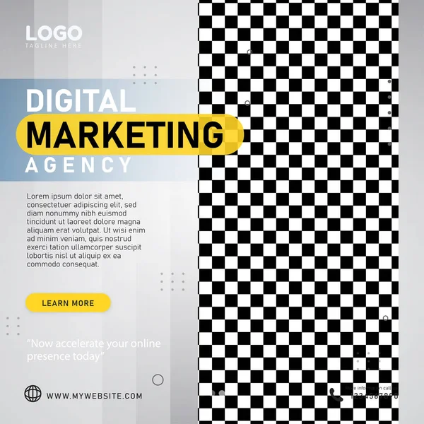 Sosyal medya tanıtımı için ev satışı afişi