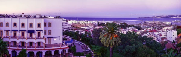 Panoramablick Auf Die Marokkanische Küste Tanger City Marokko — Stockfoto