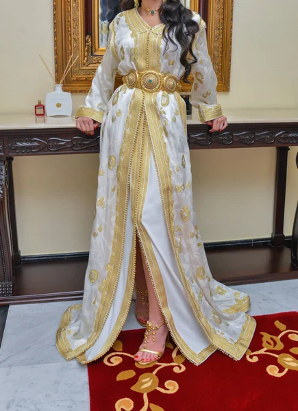 Marokkanischer Kaftan Marokkanische Kleidung Traditionelle Marokkanische Kleidung Die Von Frauen — Stockfoto