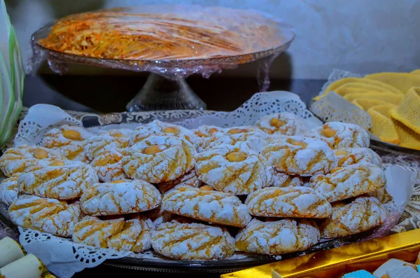 Varietà Dolci Marocchini Tradizionali Vacanze Evento — Foto Stock