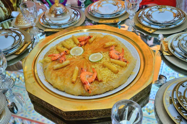 Pâte Poisson Marocaine Fraîche Four — Photo