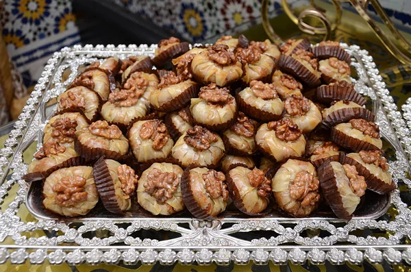 Varietà Dolci Marocchini Tradizionali Vacanze Evento — Foto Stock