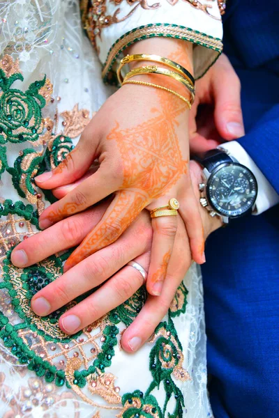 Hand Mit Marokkanischer Henna — Stockfoto
