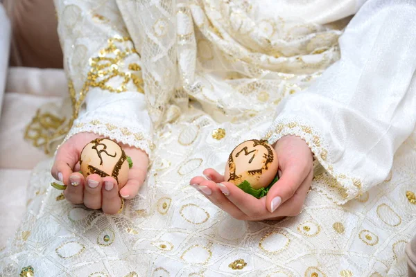 Puseram Mãos Hena Noiva Desenho Henna Festa Henna — Fotografia de Stock