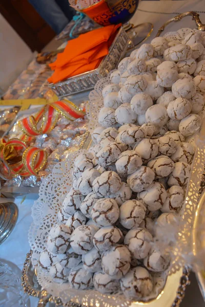 传统摩洛哥甜食的多样性 — 图库照片