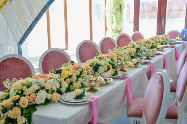 Table Wedding Decoration Jewish Weddin — Stockfoto