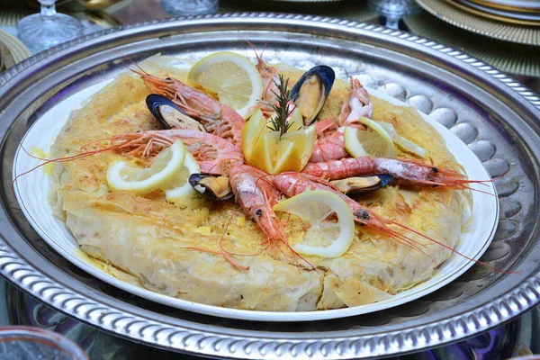 Φρέσκο Ψημένο Μαροκινό Ψάρι — Φωτογραφία Αρχείου