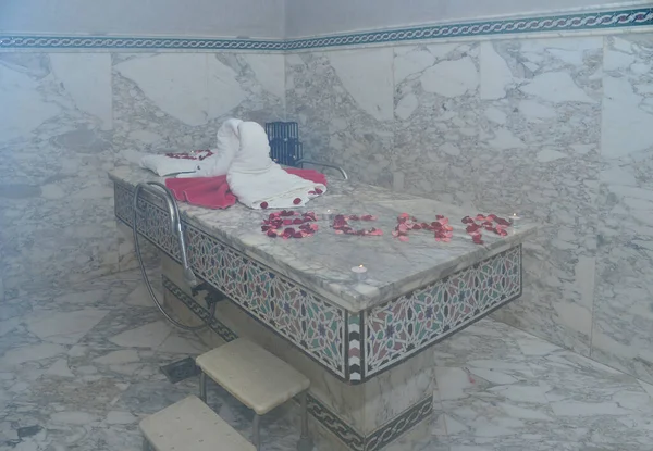 Traditional Moroccan Bath Traditional Moroccan Decor — Zdjęcie stockowe