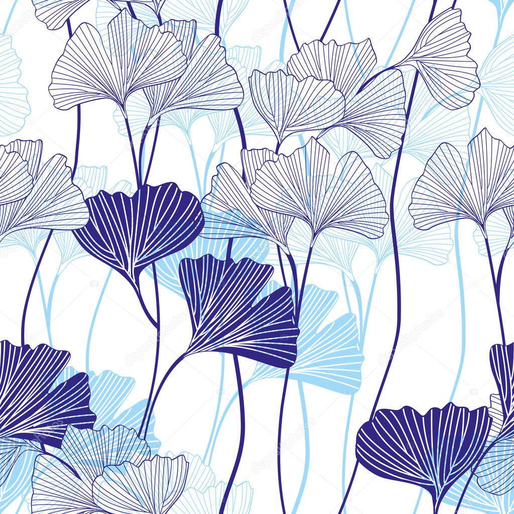 pattern seamless of purple flowers