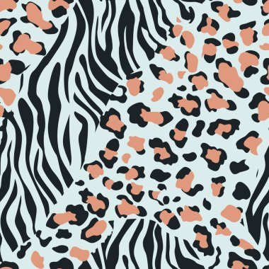 Leopar hayvan izi vektörünün desen tasarımı