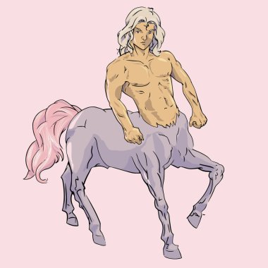 Bir Centaur 'un vektör illüstrasyonu