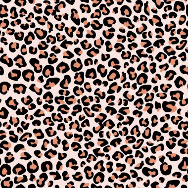 Leopar hayvan izi vektörünün desen tasarımı