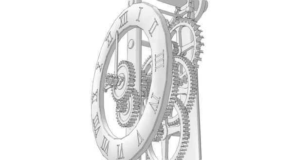 Годинник Графічний Символ Ілюстрація — стокове фото