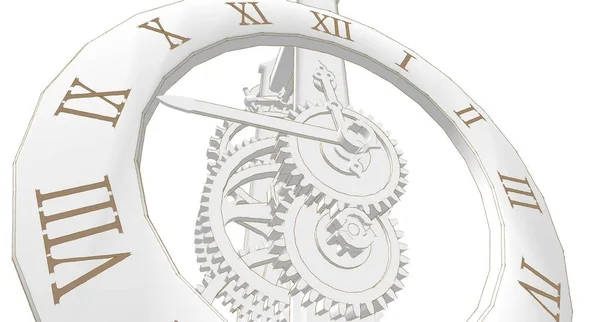 Símbolo Gráfico Reloj Ilustración —  Fotos de Stock