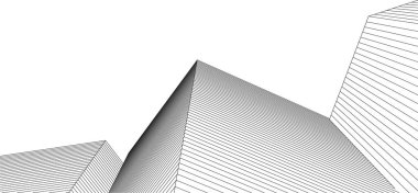 soyut mimari 3d resimleme arkaplanı