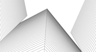 soyut mimari 3d resimleme arkaplanı