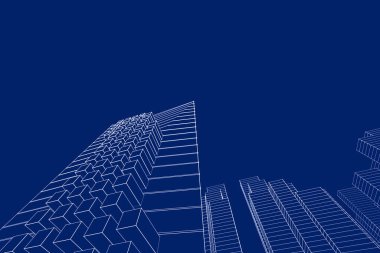 soyut mimari dekonstrüktivizm 3d görüntüleme