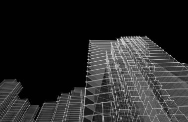 soyut mimari dekonstrüktivizm 3d görüntüleme