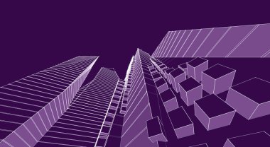 soyut mimari dekonstrüktivizm 3d görüntüleme