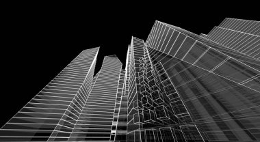 soyut mimari dekonstrüktivizm 3d görüntüleme