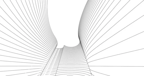 Abstracte Geometrische Achtergrond Lineaire Structuur Rendering — Stockvector