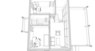 house loft iç mimari 3d oluşturma