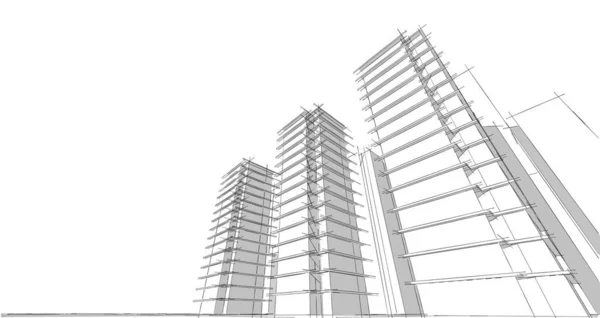 抽象结构3D图解背景 — 图库照片