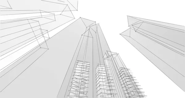 抽象结构3D图解背景 — 图库照片